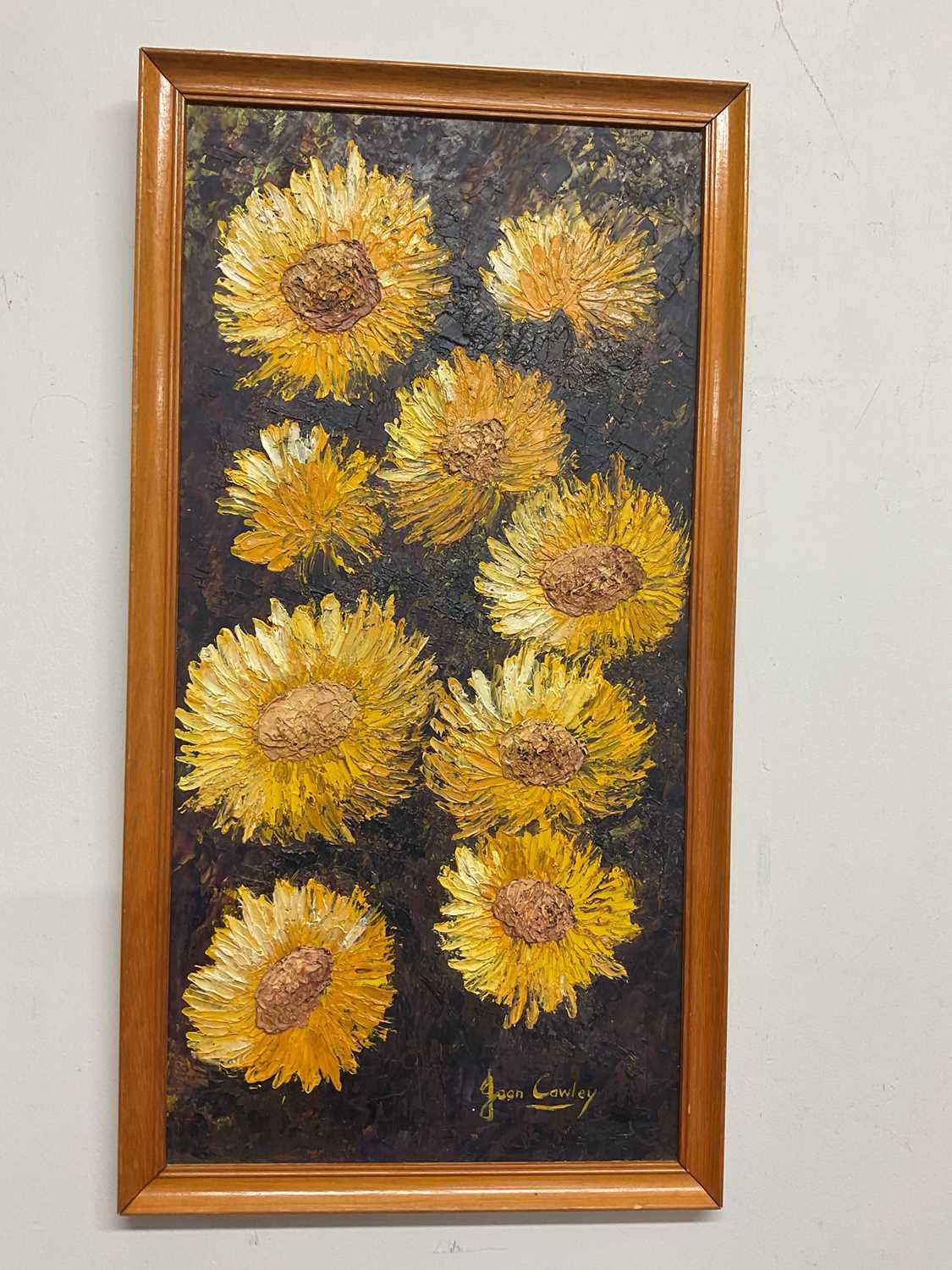 † JOAN CAWLEY (1925-2015); a pair of oils on board, 'Fantastic Flowers' and 'Michaelmas Daisies', - Bild 8 aus 9