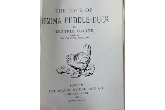 BEATRIX POTTER; The Tailor of Gloucester, 1903, together with six other books by the author to - Image 6 of 25