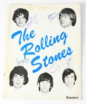 THE ROLLING STONES; a souvenir programme signed to the front cover by Mick Jagger, Brian Jones, Bill