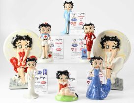 WADE; six Betty Boop figures comprising 'Air Hostess', 'Material Girl', 'Satin & Lace', 'Uptown