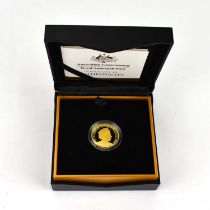 ROYAL AUSTRALIAN MINT; an Elizabeth II 'The 6th Portrait 2019 $25 Gold Proof Coin', with certificate