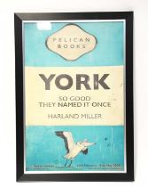 † HARLAND MILLER; offset lithograph, 'York: So Good They Named it Once' for York Art Gallery 14th