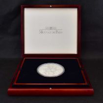 MONNAIE DE PARIS; The First Anniversary of the Euro, 1kg sterling silver (0.925), commemorative