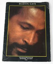 MARVIN GAYE; a 'Souvenir Programme September-October 1976' signed to the inner pages by Marvin Gaye.