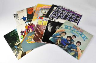 THE BEATLES; a collection of vinyl LPs by the Fab Four comprising 'With The Beatles', 'Please Please