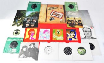 THE BEATLES; a quantity of albums and singles to include 'The White Album' no. 0053855, with three