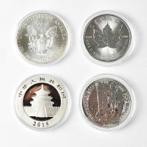 JUBILEE MINT; the '2015 Silver Coins of the World Collection' containing four encapsulated proof