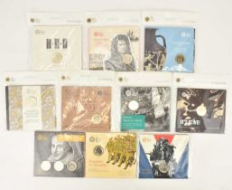 THE ROYAL MINT; ten UK £2 brilliant uncirculated coin packs comprising 'D-Day The Longest Day', '