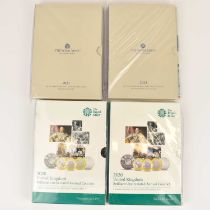 THE ROYAL MINT; '2020 UK Brilliant Uncirculated Annual Coin Set', two 'Treasures For Life' series,