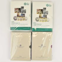 THE ROYAL MINT; '2020 UK Brilliant Uncirculated Annual Coin Set', two 'Treasures For Life' series,