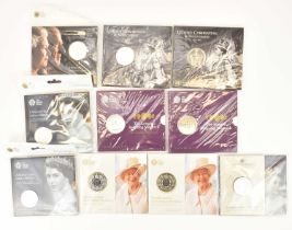 THE ROYAL MINT; ten UK £5 brilliant uncirculated royal commemorative coin packs, comprising 'A Story