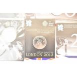 THE ROYAL MINT; 'Countdown to London 2012', the UK £5 coin presentation blister packs comprising two