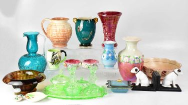 A quantity of decorative ceramics, to include a pair of Maling 'Peony Rose' dishes, Kensington