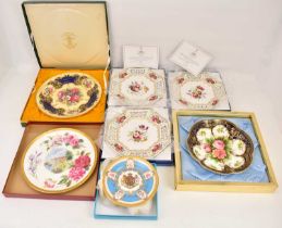 Seven boxed commemorative and limited edition collectors' plates to include a Crown Staffordshire