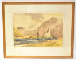 † G. JOHN BLOCKLEY RI (1921-2002); watercolour, 'Kilchurn Castle, Loch Awe, Argyll', signed lower