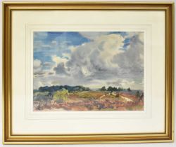 FRANCIS H. DODD R.A., R.W.S., N.E.A.C. (1874-1949); watercolour, 'Mousehold Heath', signed lower