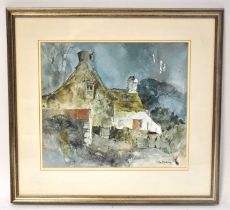 † G. JOHN BLOCKLEY RI (1921-2002); watercolour, 'Anglesey Cottage', signed lower right, titled and