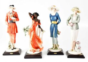 Four Giuseppe Armani Florence Capodimonte figures of ladies, comprising 'Mabel', 'Chilly', '