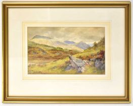 CHARLES SILLEM LIDDERDALE (1831-1895); watercolour, 'Moorland, North Wales', initialled and dated '