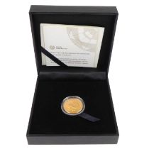 SOUTH AFRICAN MINT; a 2019 1/4 oz Krugerrand proof, approx. 8.482g, diameter 22mm, limited edition