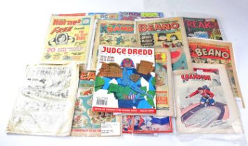 A quantity of mainly 2000AD Judge Dredd comic books, dating from the 2000s.