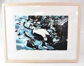 † MARION KARDASZ; silkscreen print, 'Eider', signed, limited edition no. 4/25, titled in pencil,