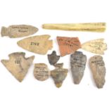 DUNNVILLE, ONTARIO; various artifacts found around the Grand River embankment in Dunnville, Ontario,