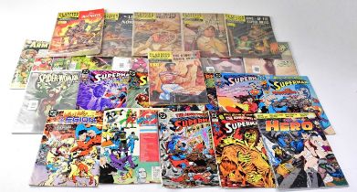 A quantity of comics to include Robin, The Green Lantern, Con Gorilla, Hero, Batman, Adventures of