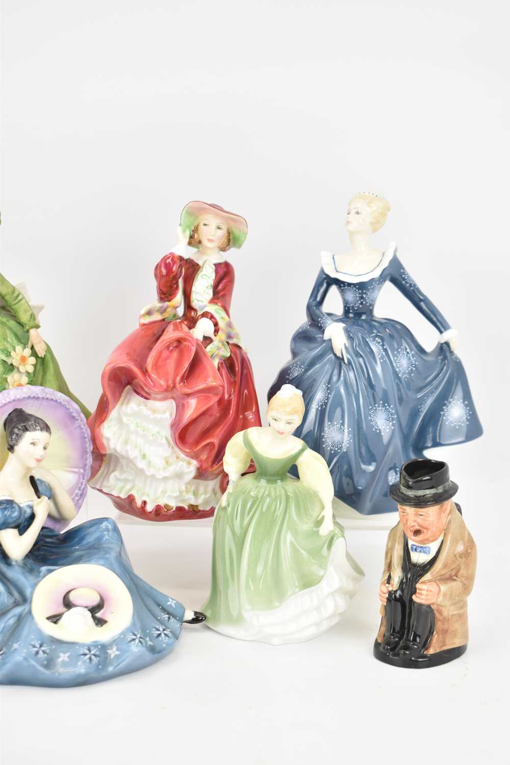 ROYAL DOULTON; a collection of porcelain figures comprising HN1936 'Top o' The Hill', HN2334 ' - Image 3 of 4