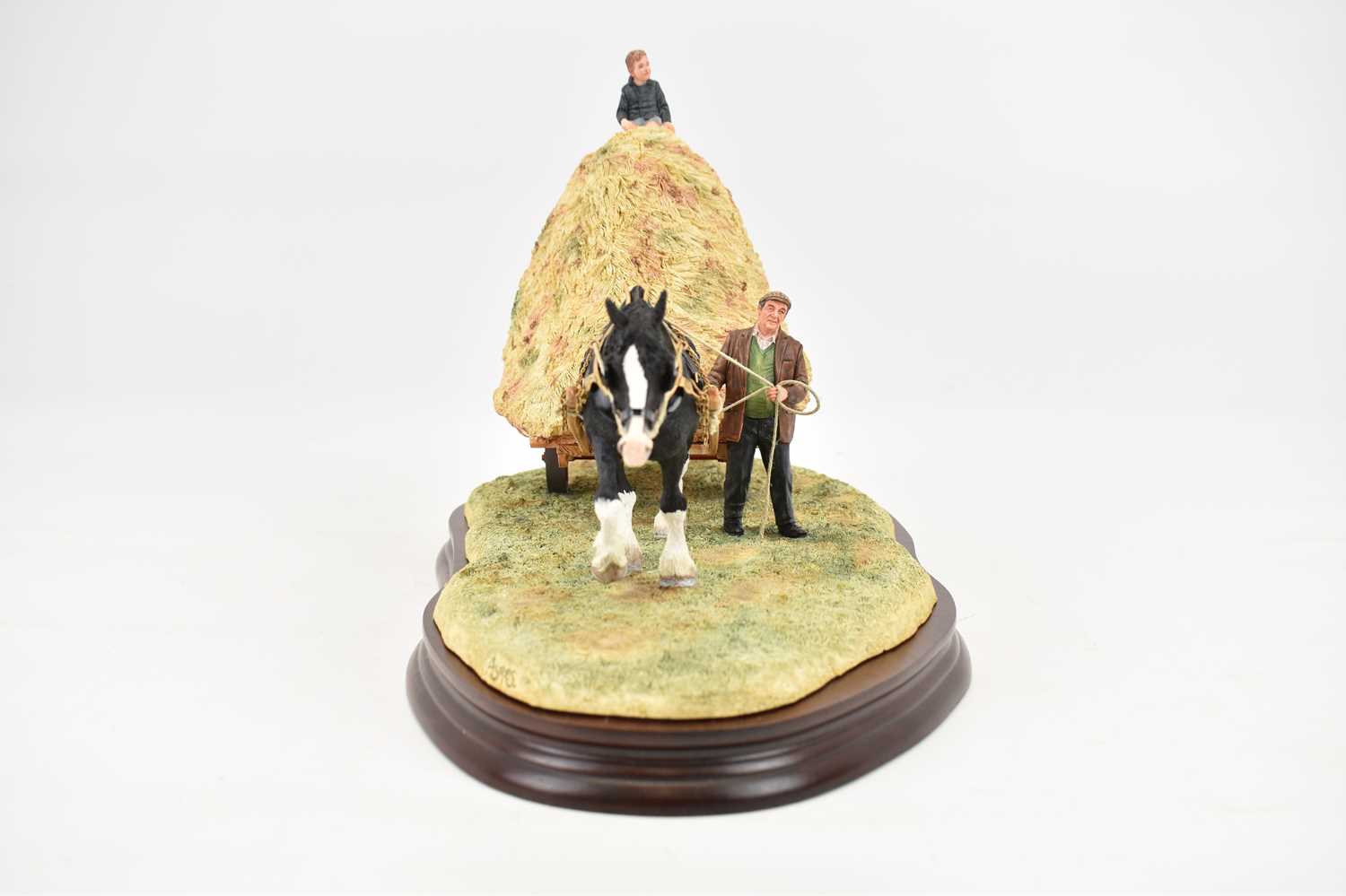 BORDER FINE ARTS; a limited edition figure group 'Hay Bogie', model no. B0698A, numbered 431/950, on - Image 2 of 5