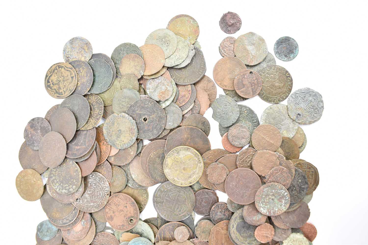 A good quantity of ancient and other coins, mostly copper, to include Roman, Greek and other World - Image 3 of 3