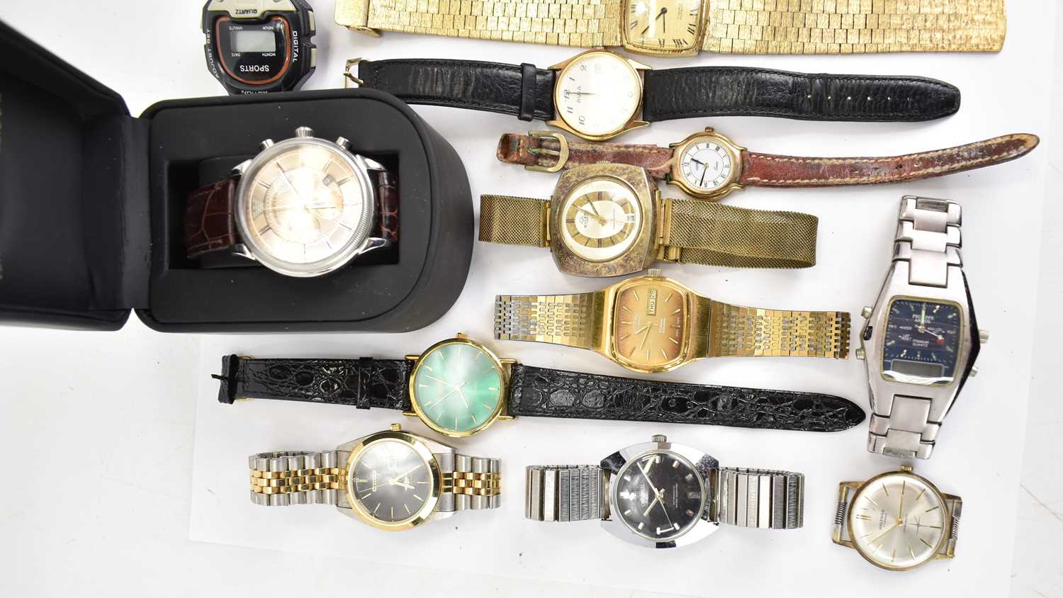 Approximately fifteen various gentlemen's wristwatches, makers to include Avia, Sekonda, Haltron, - Image 2 of 4