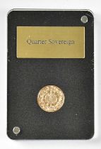 An Elizabeth II proof Gibraltar quarter sovereign 2019, boxed.