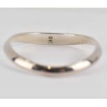 GEORG JENSEN; a sterling silver curve bangle, no. 501, 8cm, approx. 1.54ozt, with cushion and