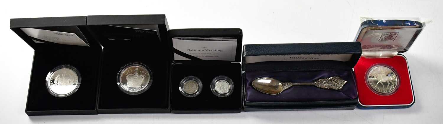 THE ROYAL MINT; a quantity of silver proof coins, to include six 'The Queen's Beasts UK One Ounce - Image 4 of 4