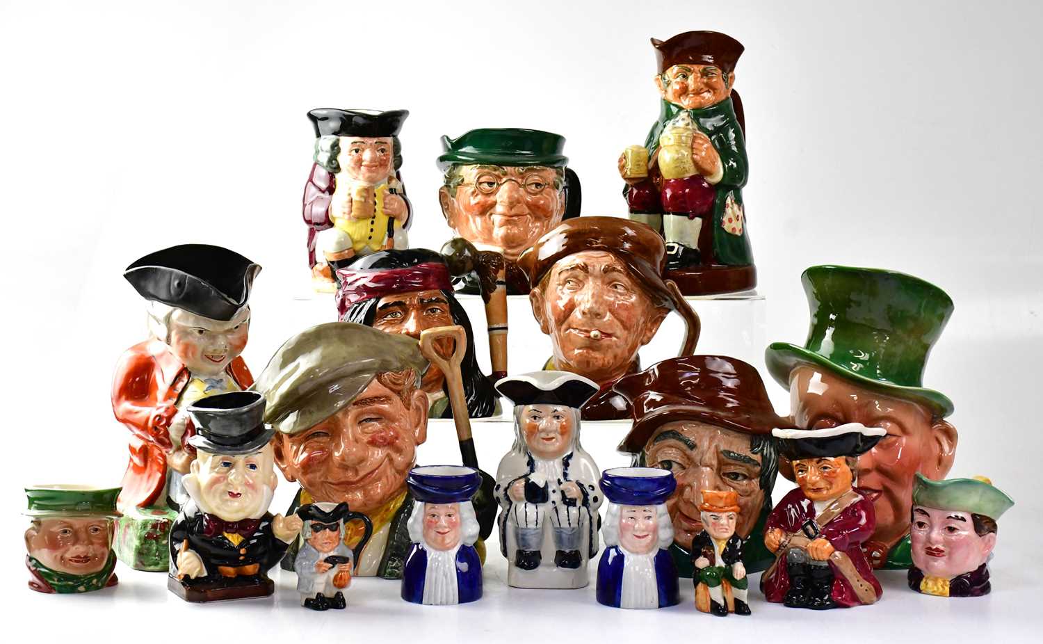 ROYAL DOULTON; a quantity of character and other Toby jugs, to include 'The Gardener', 'Uncle Tom