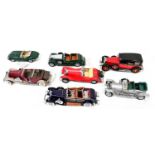 FRANKLIN MINT PRECISION MODELS; seven boxed display model cars comprising Rolls-Royce Silver