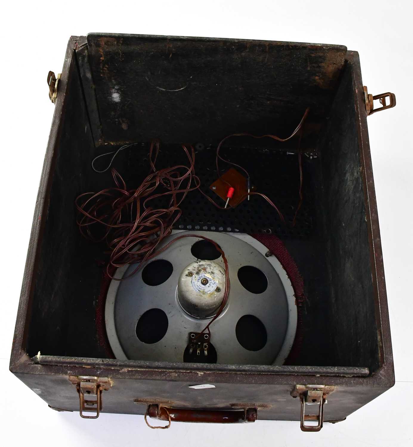 PATHESCOPE; a Son film projector, in original carry box with integrated speaker, box approx. 42 x - Image 2 of 2