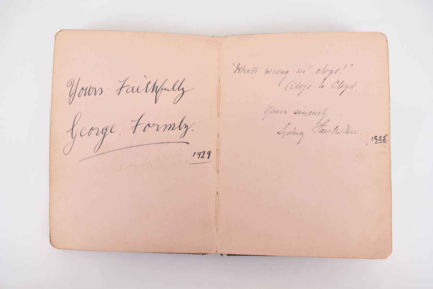 A pocket autograph album of actresses and entertainers of yesteryear, to include George Formby and - Image 2 of 5