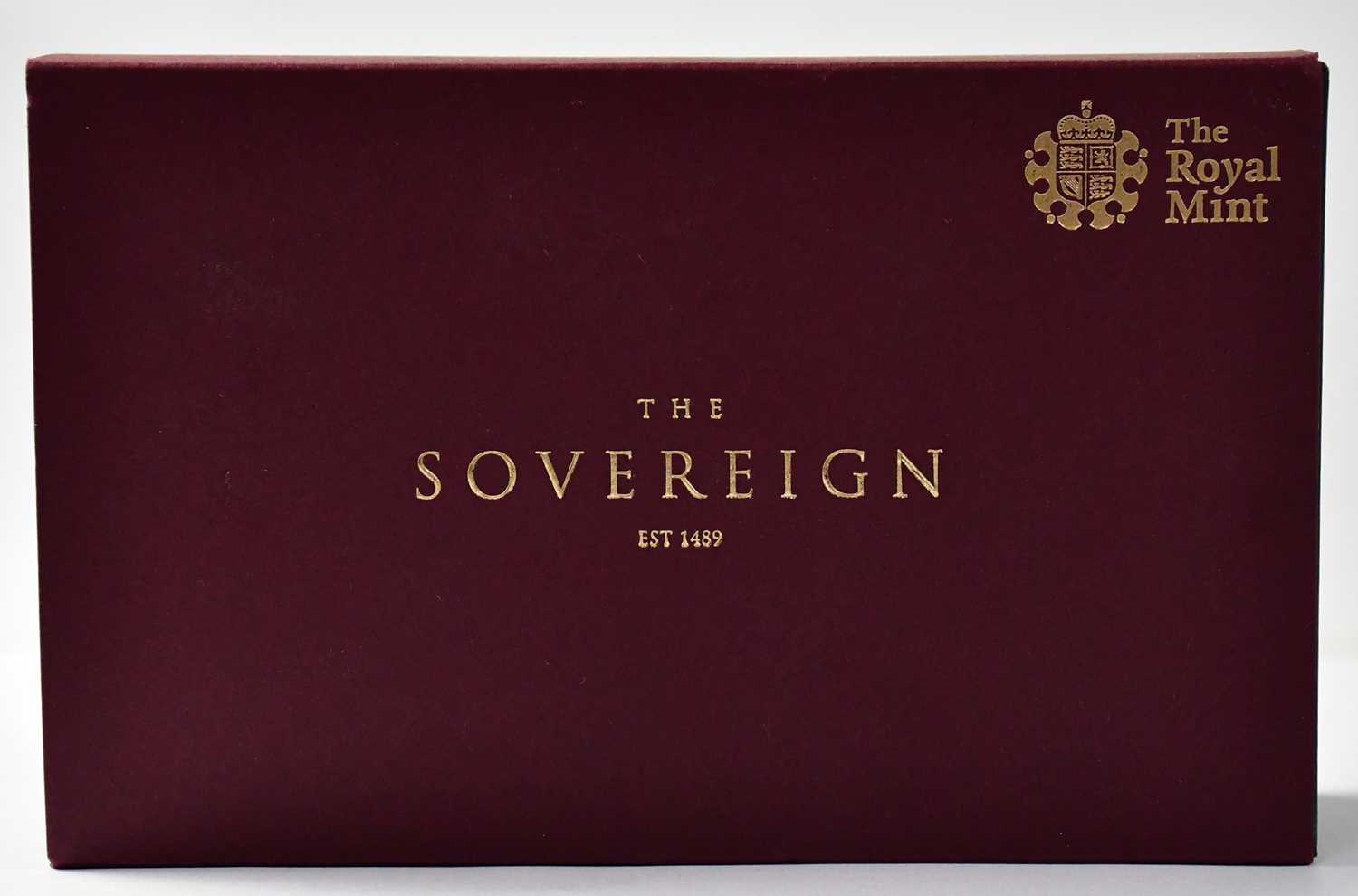 THE ROYAL MINT; 'The Sovereign 2016 Three-Coin Set Gold Proof Coin Set', comprising sovereign, - Image 3 of 3