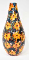 † ANITA HARRIS; a floral art pottery vase, indistinctly signed to the base and further inscribed '