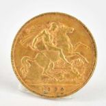 An Edward VII half sovereign 1908, George and Dragon, London Mint.