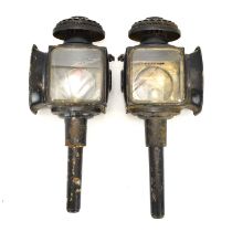 A pair of 19th century coaching lamps, unnamed (2).