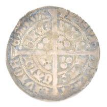 A Henry VI silver groat (four pence), 1422-1425, mint mark attributed Calais, diameter 27.2mm,