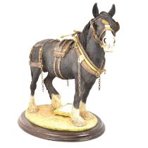 COUNTRY ARTISTS; 'Goliath the Gentle Giant', a large limited edition figure of a shire horse in