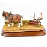 BORDER FINE ARTS; a limited edition figure group 'Hay Cutting Starts Today', model no. B0405A,