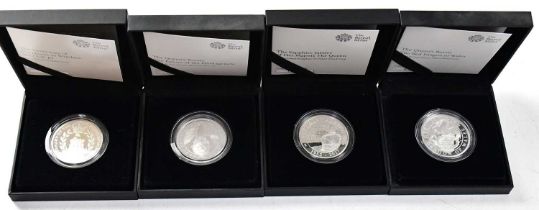 THE ROYAL MINT; a quantity of silver proof coins, to include six 'The Queen's Beasts UK One Ounce