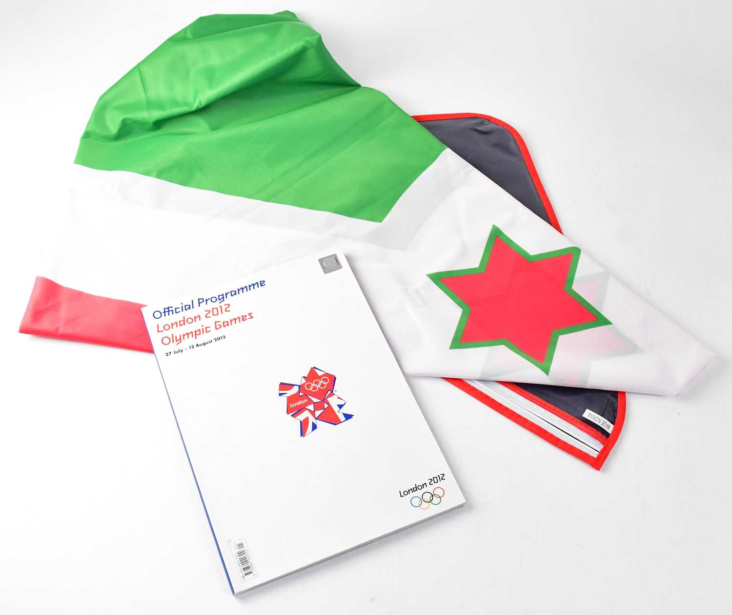 OLYMPIC GAMES; a Burundi flag used in the 2012 London Olympic Games opening ceremony, with