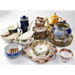 A small quantity of mixed ceramics, predominantly Royal Crown Derby Imari pattern tableware, also