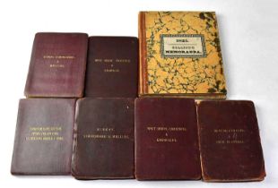 LIVERPOOL INTEREST; two 19th century estate manager's year diaries for 1825 and 1826, possibly for